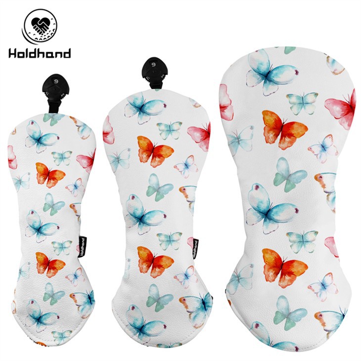 Highlight Design Best Selling High Quality Headcover Waterproof PU Leather Driver Wood Fairway Hybrid Headcovers Custom Logo OEM