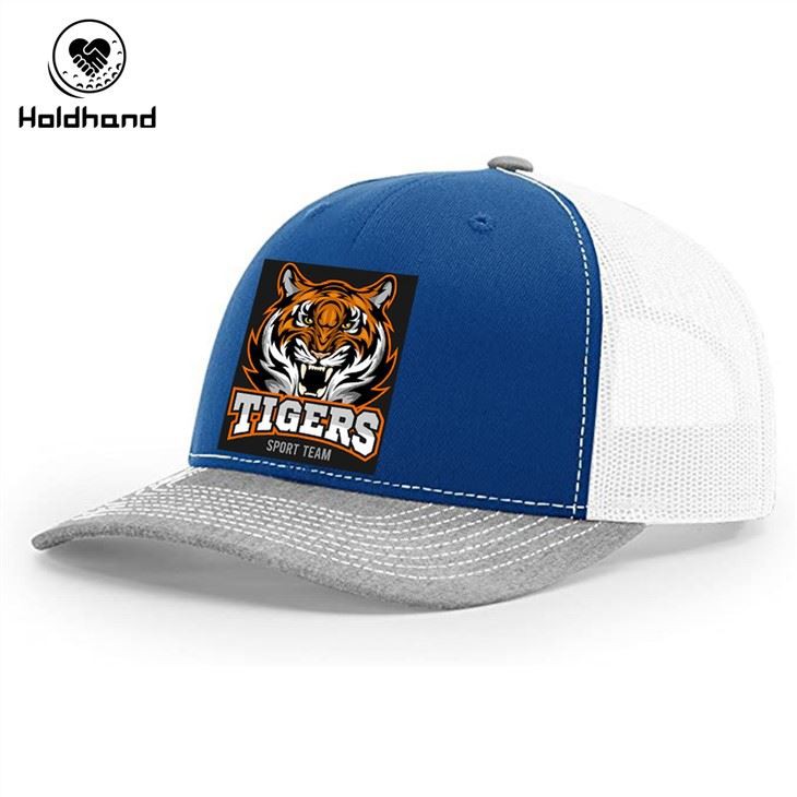 Tiger Pattern Design Trucker Hat Mesh Baseball Cap Adjustable Snapback