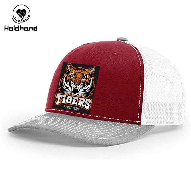 Tiger Pattern Design Trucker Hat Mesh Baseball Cap Adjustable Snapback