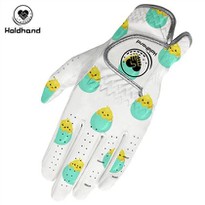 Hot Pattern Printing Design Factory High Quality Custom Logo Golf Gloves Cabretta Leather PU Colorful