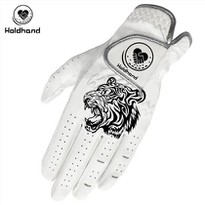 Hot Sales Guaranteed Stylish Logo OEM Fashion Pattern PU Leather Golf Gloves