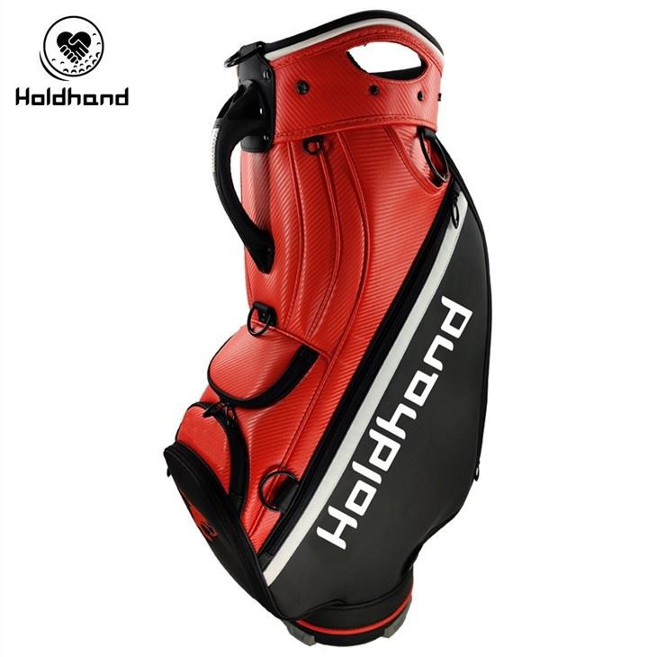 Hot Sales Majestic Orange Design Custom PU Golf Staff Bag Golf Bag