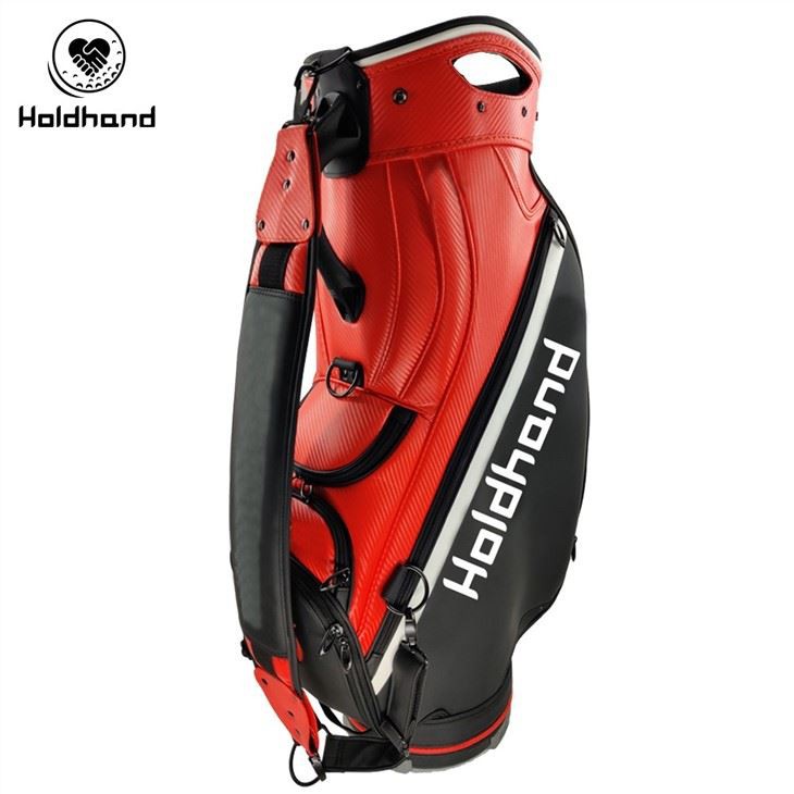 Hot Sales Majestic Orange Design Custom PU Golf Staff Bag Golf Bag
