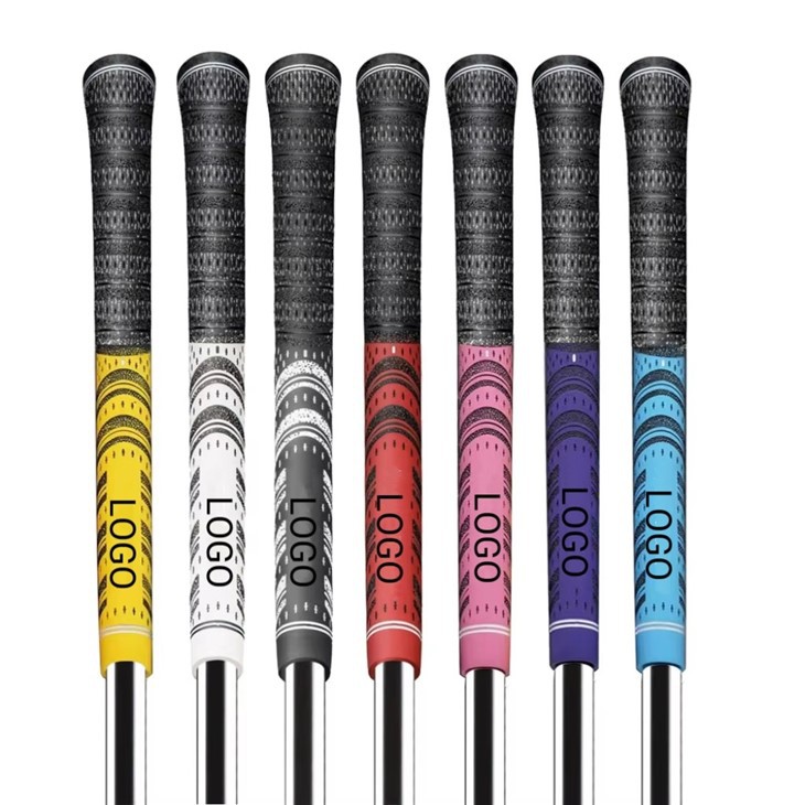 Hot Sell Custom Logo Standard Golf Grips Non Slip Design Colorful Half Cord Golf Grips