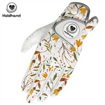 Microfiber Mixed PU Leather Golf Gloves Pattern Printing Breathable And Comfortable