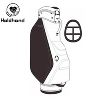Modern Golf Cart Bag Featuring 15-track Club Organization, Isolated Putter Storage, Multi-pocket Layout (7 Compartments), Chilled Drink Pocket, Adjustable Crossbody Strap, And Retractable Weather Hood - Unisex Travel Design.