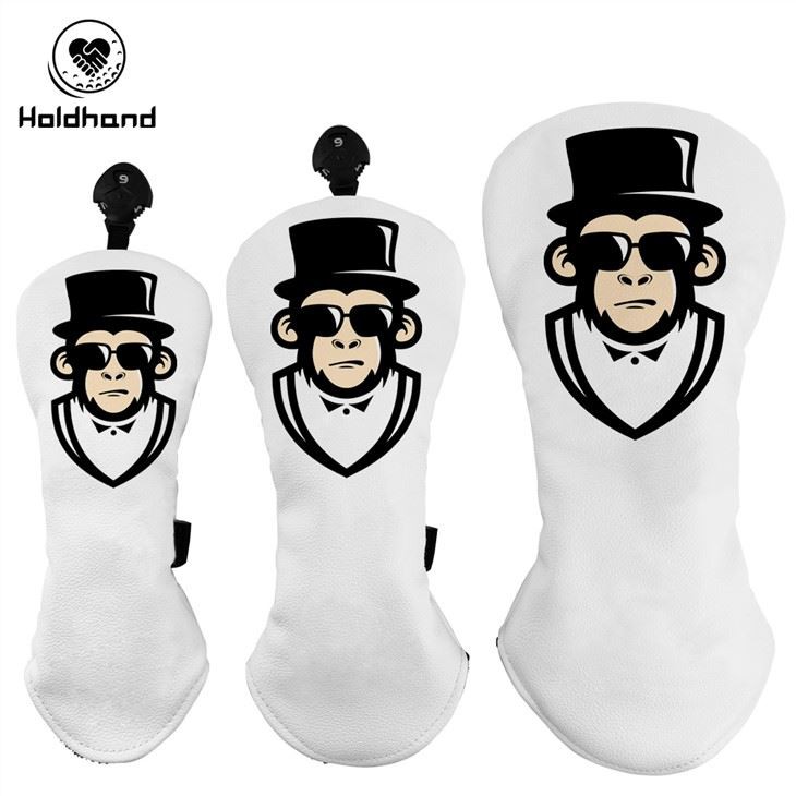 Monkey Print Golf Driver Headgear Soft Lining With Size Adjustment Standard