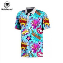 Multi-style Pattern Polo Shirt Anti-wrinkle Sweat Men And Women's Golf Polo