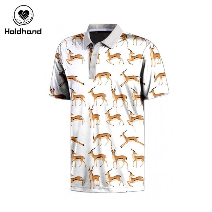 New Digital Printing High Quality Polo T Shirts Short Sleeve For Man & Woman