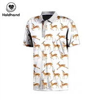 New Digital Printing High Quality Polo T Shirts Short Sleeve For Man & Woman