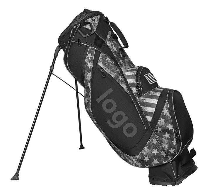 OEM Custom Personalized Pentagram Pattern Golf Stand Bag Shrinkable Leg