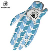 OEM Pattern Genuine Leather Custom Design/pattern Logo Stamps Breathable Soft Golf Gloves