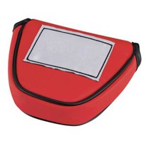 Logo Attached Golf Headcover Mallet Putter Headcover