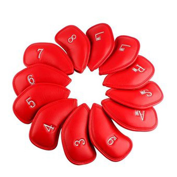 Wholesale OEM Logo Leather Golf Iron Headcovers