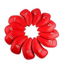 Wholesale OEM Logo Leather Golf Iron Headcovers