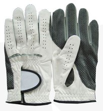 White China Golf Gloves Cabretta With Anti-skip Silicon