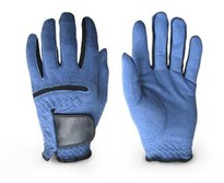 Wholesale Blue Microfiber Golf Glove Distributor