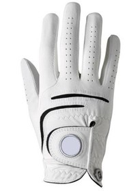 Right Handed White Golf Gloves Ball Marker