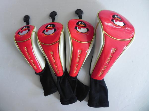 Shinny PU Leather Golf Club Headcover Set