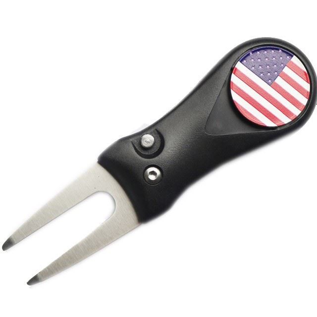 Portable Custom Golf Ball Marker Divot Repair Tool