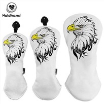 Proud Eagle Printed White Golf Head Cover Head Cover Customized