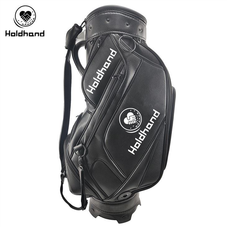 PU Leather Custom Logo Golf Staff Bag OEM