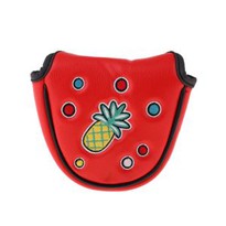 PU Leather Golf Mallet Putter Headcover Head Cover Guard Golfer Gift Red