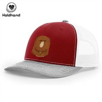 Red Hat Truck Hat Golf Hat Brown Bear Print Custom Made