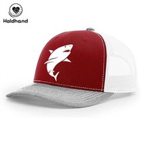 Red Shark Logo Hat Custom Golf Hat