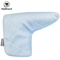 Sky Blue Stylish Custom PU Leather Custom Pattern Golf Blade Putter Headcover