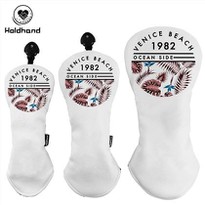 Tropical Jungle Pattern Printing Golf Headcover With Custom Print PU Leather