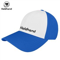 Two-color Patchwork Fabric Golf Cap Embroidery Logo Adjustable Back Closure