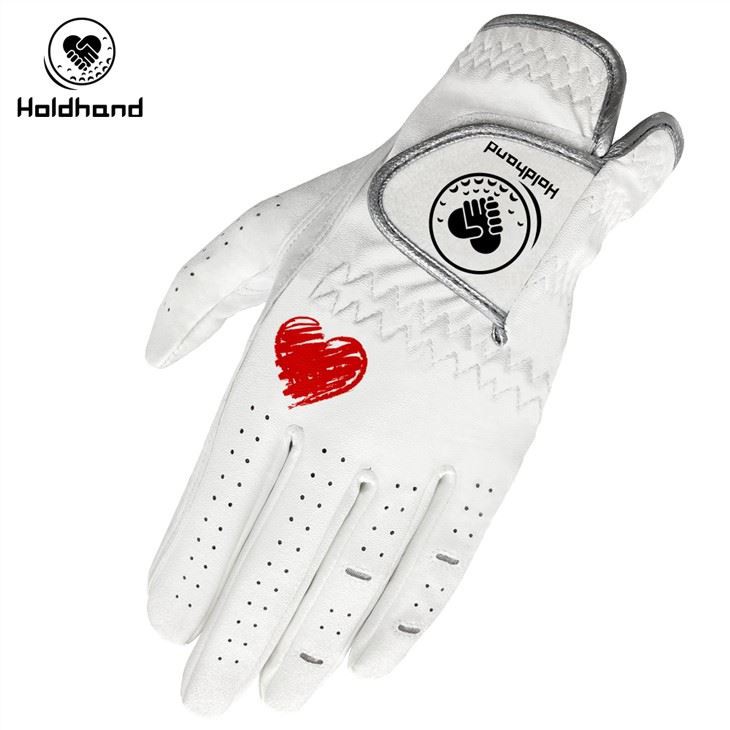 White Cabretta Leather Golf Glove Soft And Smooth Hands Feel Custom Logo Golf Glove
