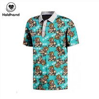Wholesale-custom-high-quality-100-cotton-sublimated Men's Golf Polo Shirts
