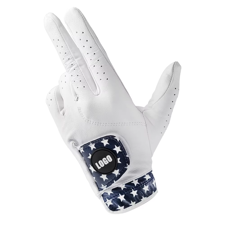 Colored Cabretta Leather Premium Golf Glove For Golfer Customize Design And Logo OEM Factory