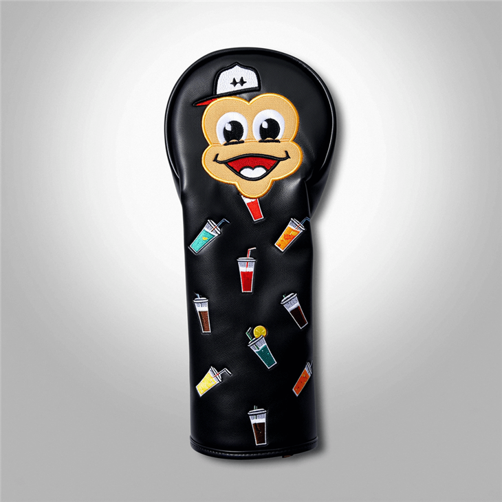 Golf Head Covers Four Leaf Clover Golf Wood Headcover For Driver Fairway Hybrid Putter Custom Golf Club Leather Headcovers