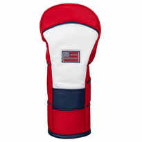 Golf Personalized PU Leather Course USA Pattern Driver Fairway Hybrid Wooden Club Head Cover