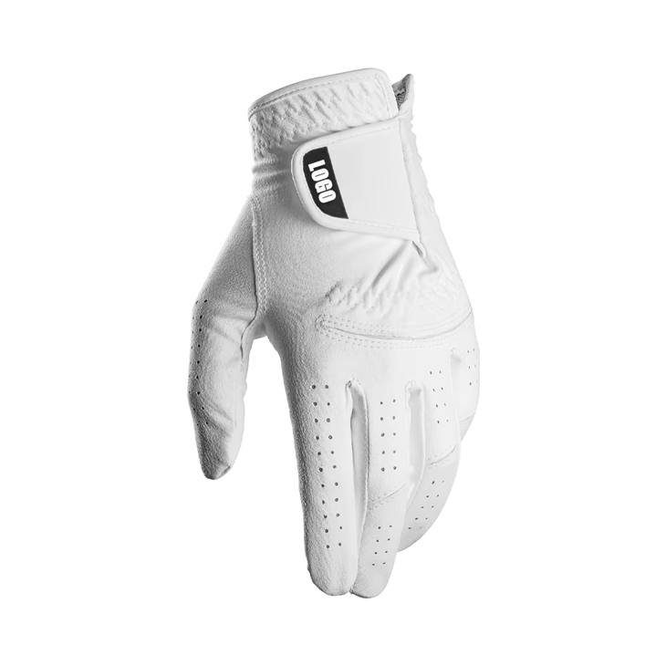 High Quality Pu Leather Breathable Durable Material Mesh Golf Glove Left Hand For Men