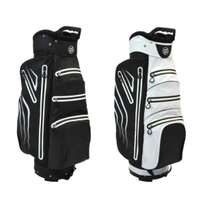 Custom Logo and Design Black and White Color Hot Sale Golf Cart Bag Golf Bag