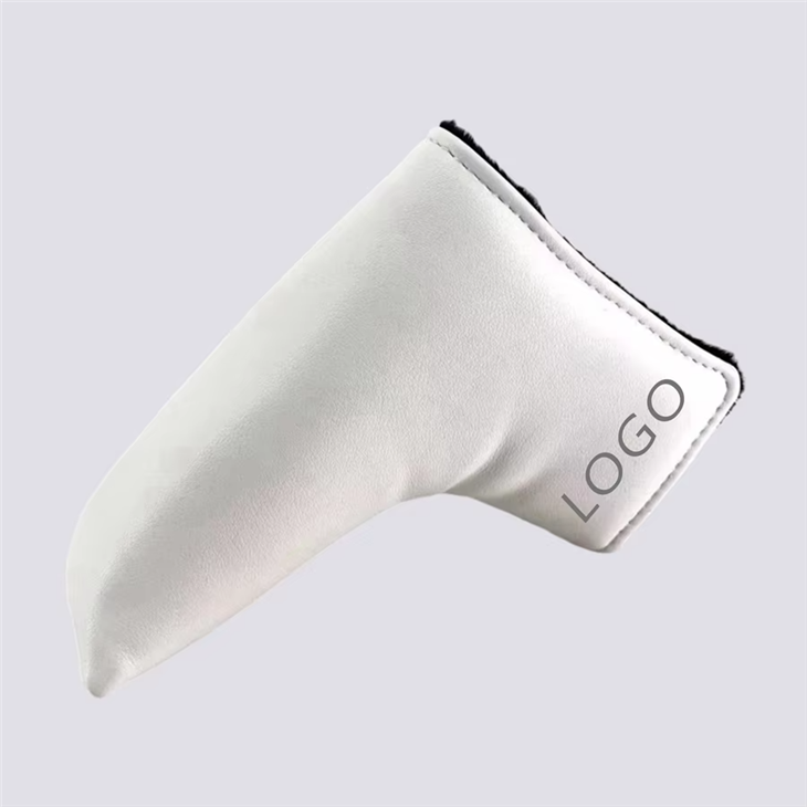 Factory OEM Golf Head Covers Putter Magnetic Embroidery PU Leather Golf Blade Putter Head Cover Custom Logo