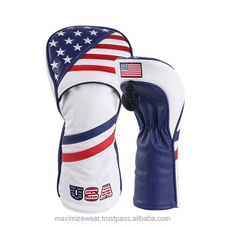 OEM Golf Head Covers PU Leather Golf Blade Putter Head Cover Custom Logo