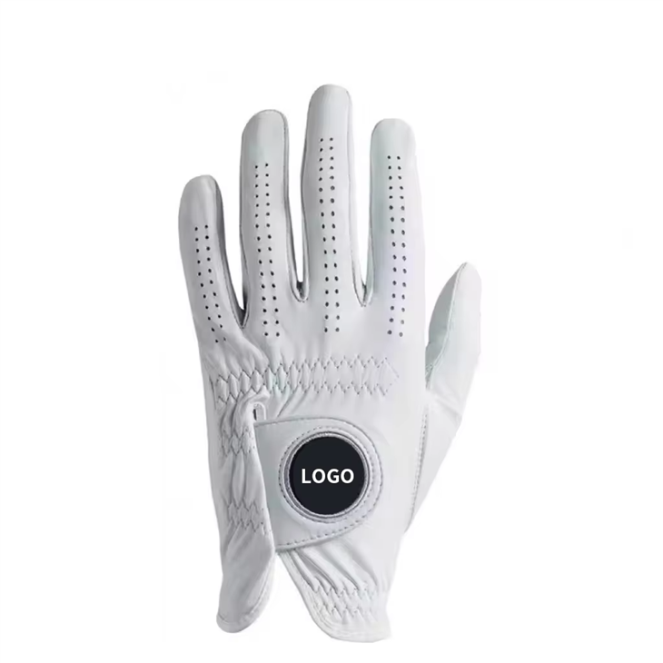 Wholesale Custom Cabreeta Leather Non-slip Men Left Hand Golf Glove