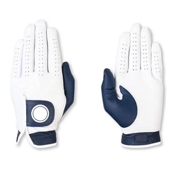 Wholesale Custom Cabreeta&PU Leather Non-slip Men Left Hand Golf Glove